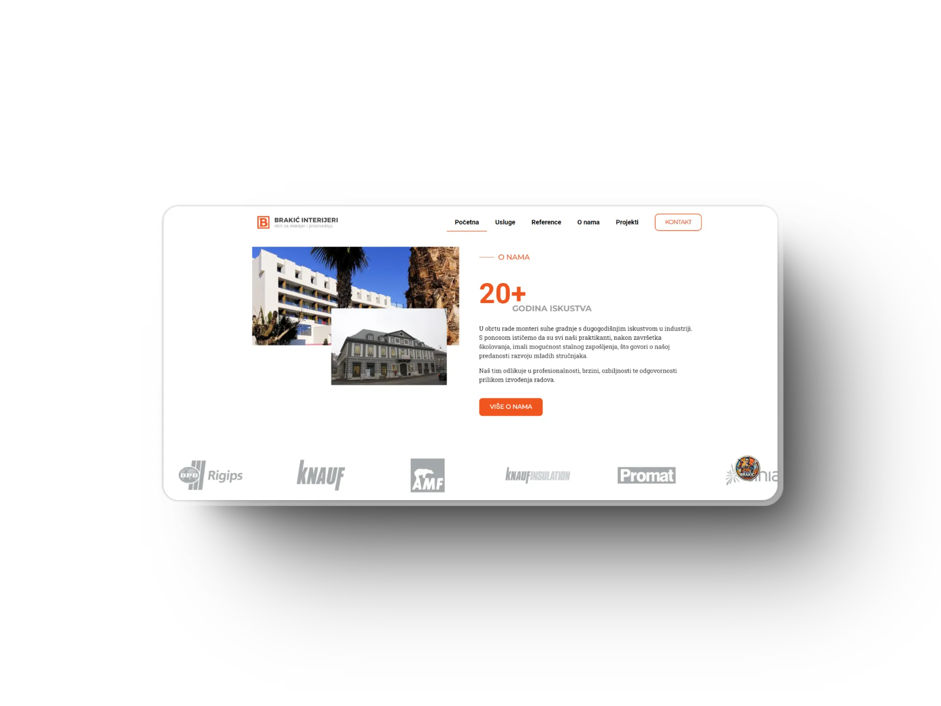 izrada web stranice za građevinsku firmu