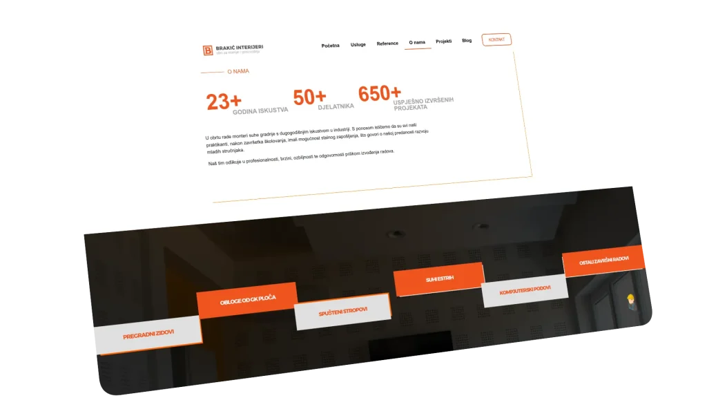 izrada profesionalne web stranice za proizvodnu tvrtku karlovac